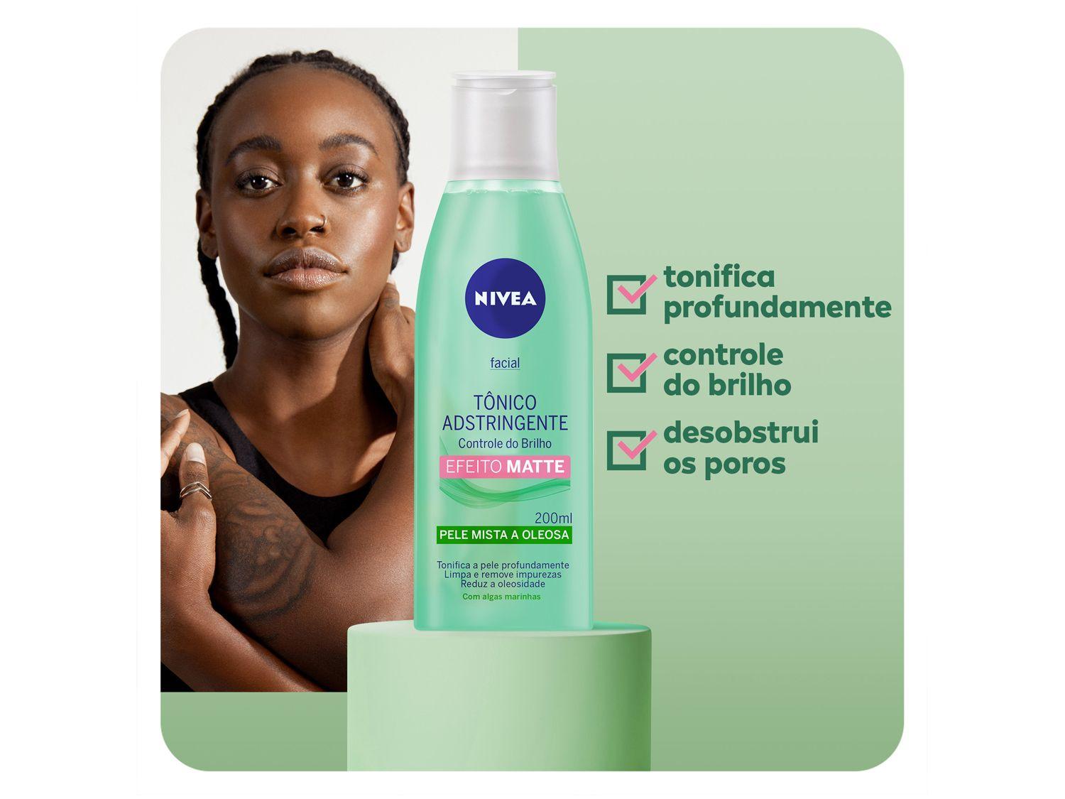 Tônico Facial Nivea para Pele Mista e Oleosa Adstringente Controle do ...