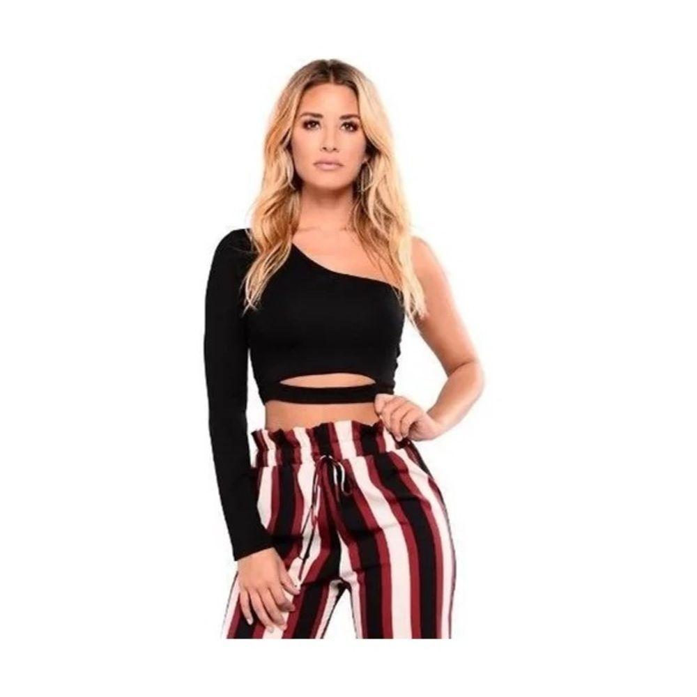 top cropped ombro a ombro