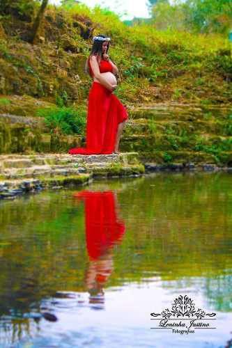 saia longa para grávida