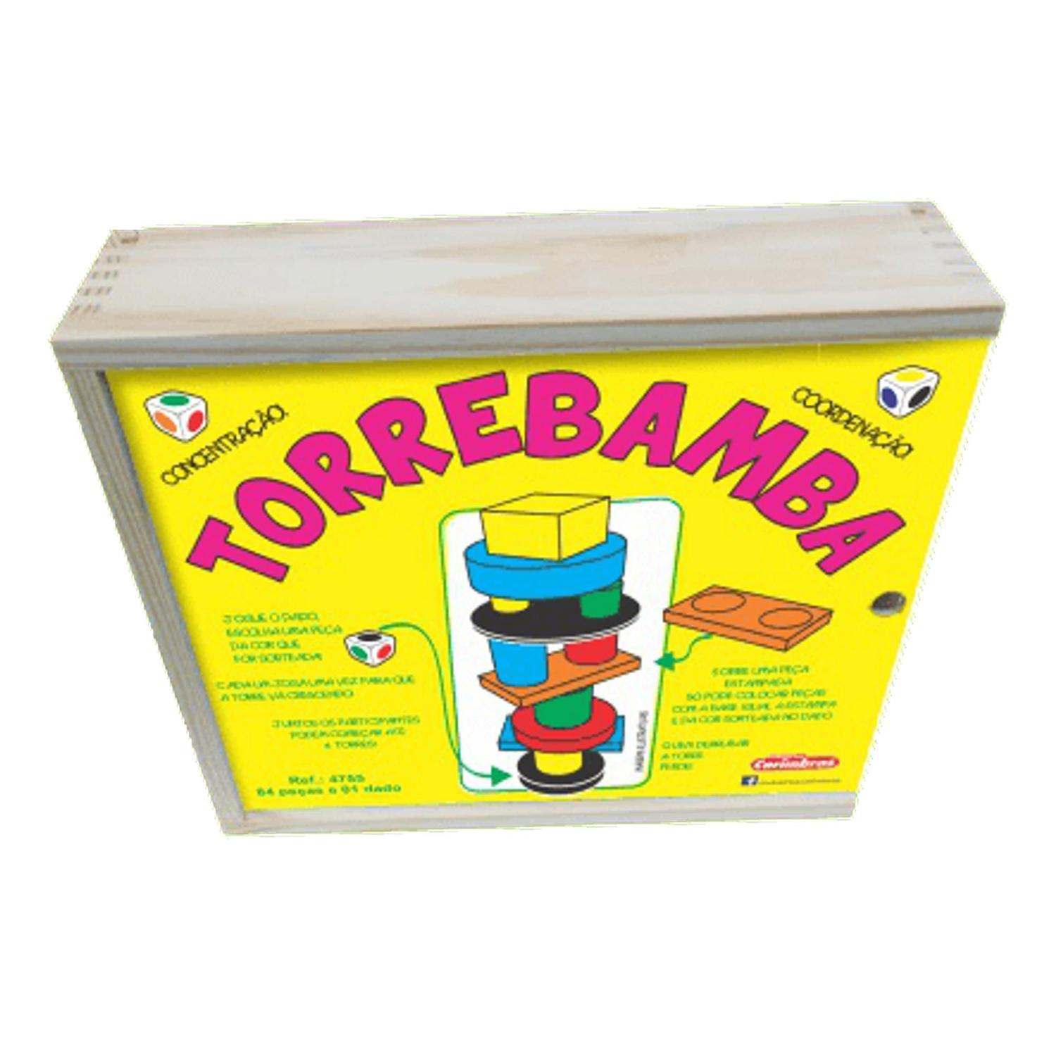 Brinquedo Educativo de Montar Madeira Infantil Torrebamba