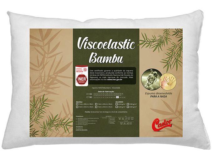 Travesseiro Castor Viscoelastic Bambu