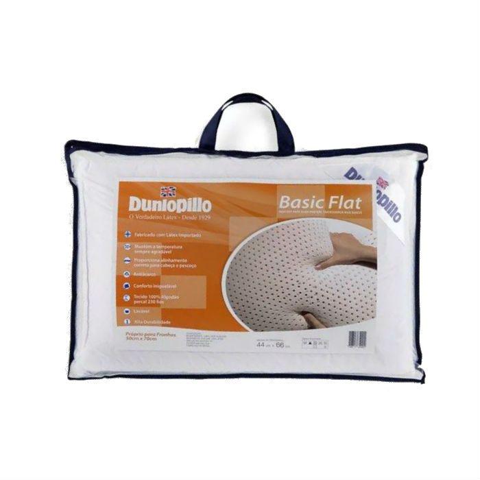 Travesseiro Dunlopillo Basic Flat Látex 50X70 cm Copespuma