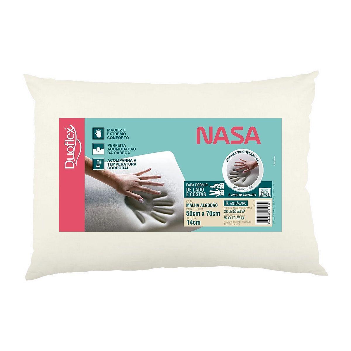 Travesseiro Nasa Antialérgico - Toque Macio E Confortável - Duoflex ...