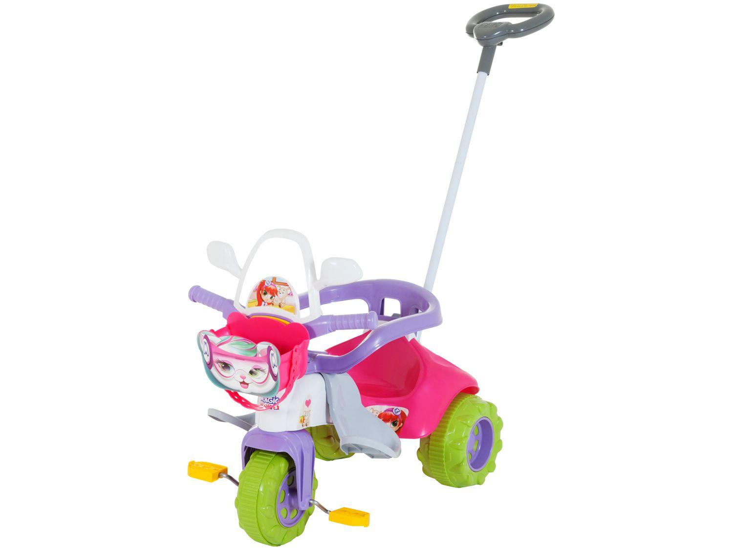 Triciclo Motoca Zootico Passeio E Pedal Infantil