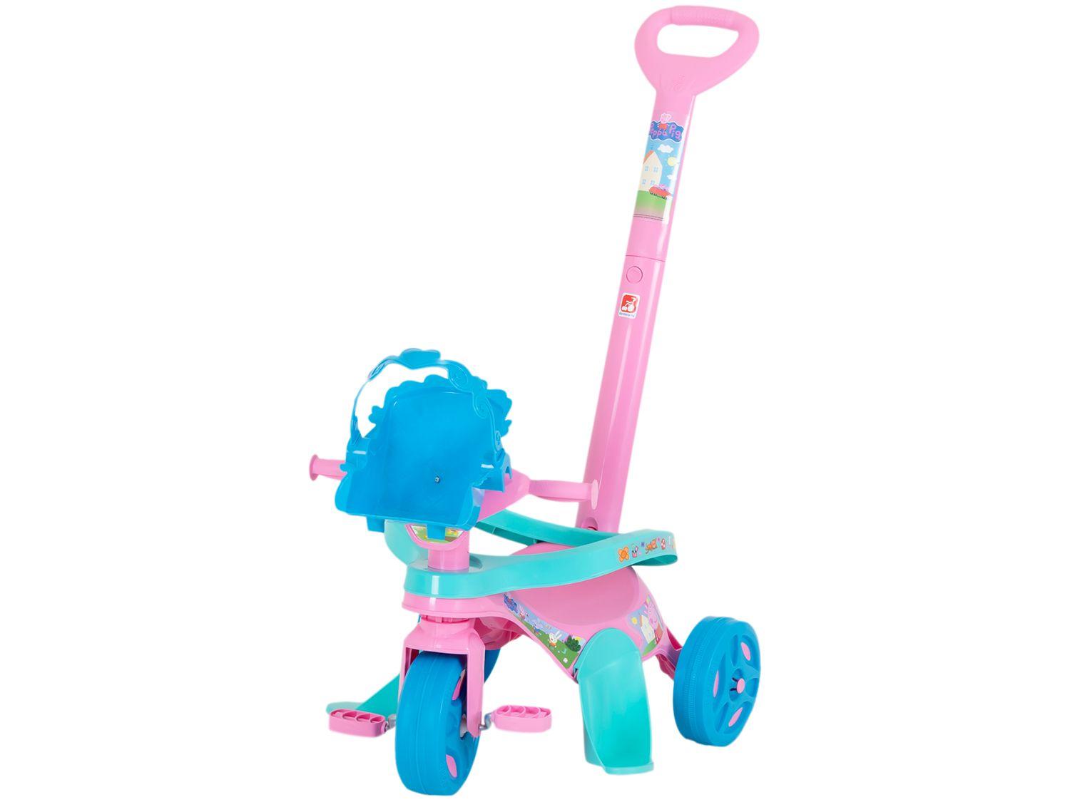 Triciclo Infantil Peppa Pig Passeio e Pedal