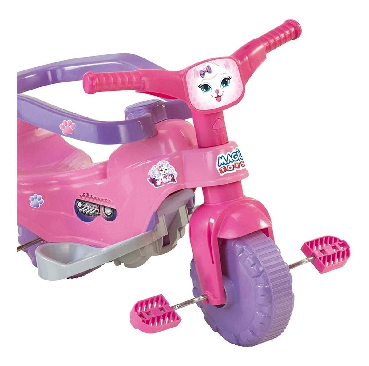 Triciclo Motoca Velotrol Tico Tico Infantil Rosa Omotcha - Chic Outlet -  Economize com estilo!