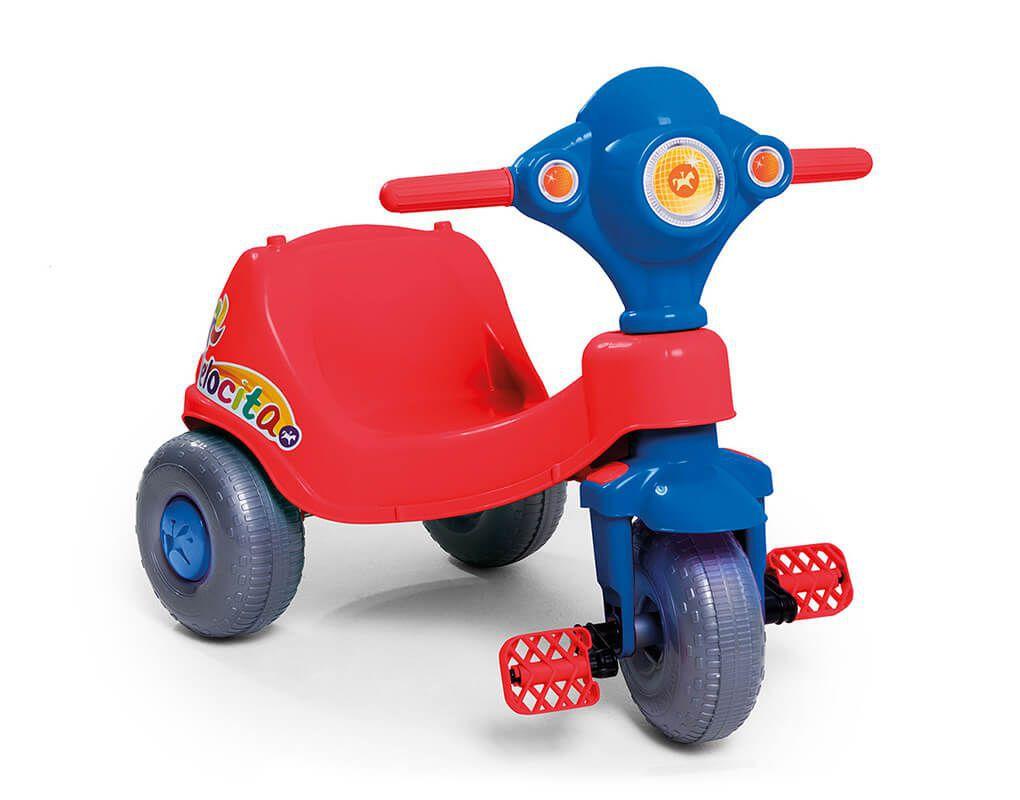 Triciclo Infantil Velocita Vermelho - Calesita - Velotrol e Triciclo a ...