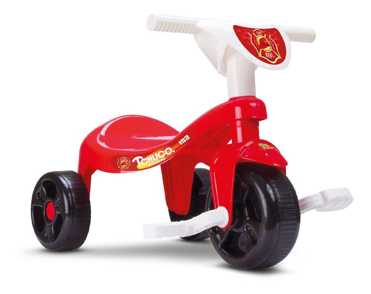 Triciclo Infantil Com Empurrador Motoca Passeio Vermelho