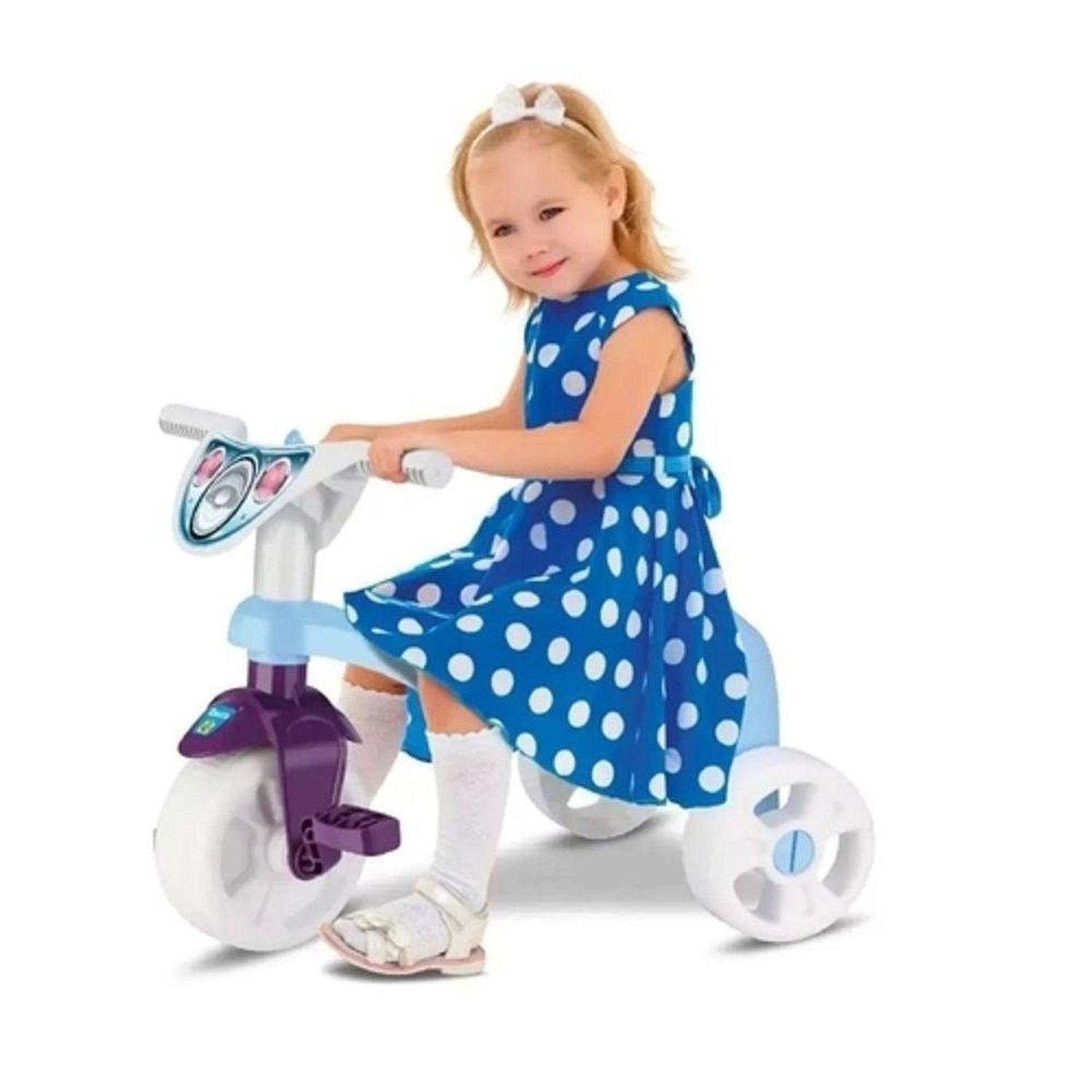 Triciclo Passeio Motoca Velotrol Infantil Meninas e Meninos
