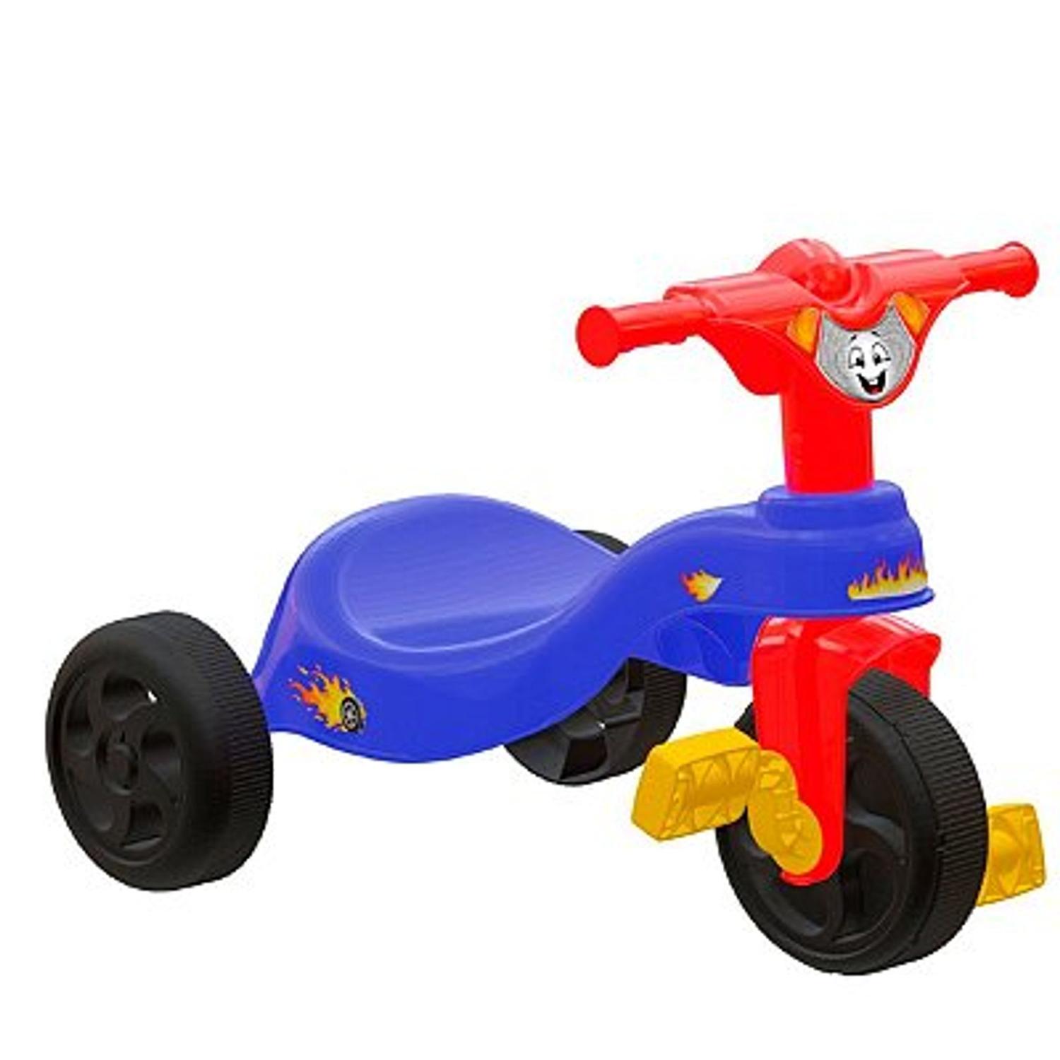 Tico Tico Menino Triciclo Infantil Motoca Bebe Velotrol Com Haste Para  Empurrar Proteçao Lateral e Para os Pes