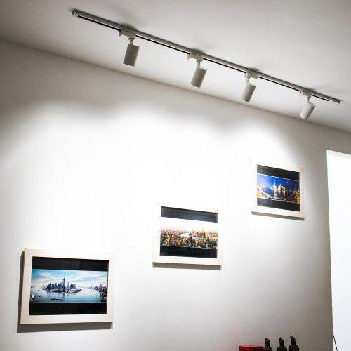 Trilho Eletrificado Branco 2m Kit com 4 Spots LED COB 10w Iluminação De