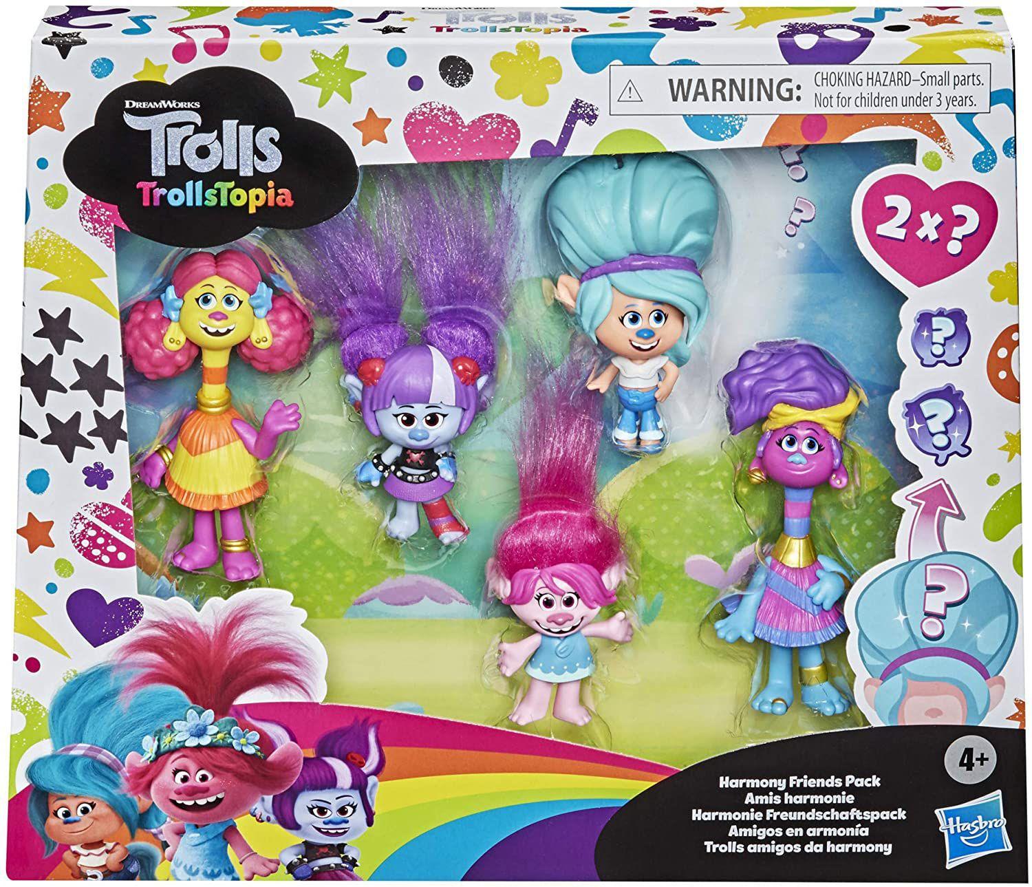 Trolls Conjunto Com 5 Figuras Vivendo Em Harmonia F0425 - Hasbro ...