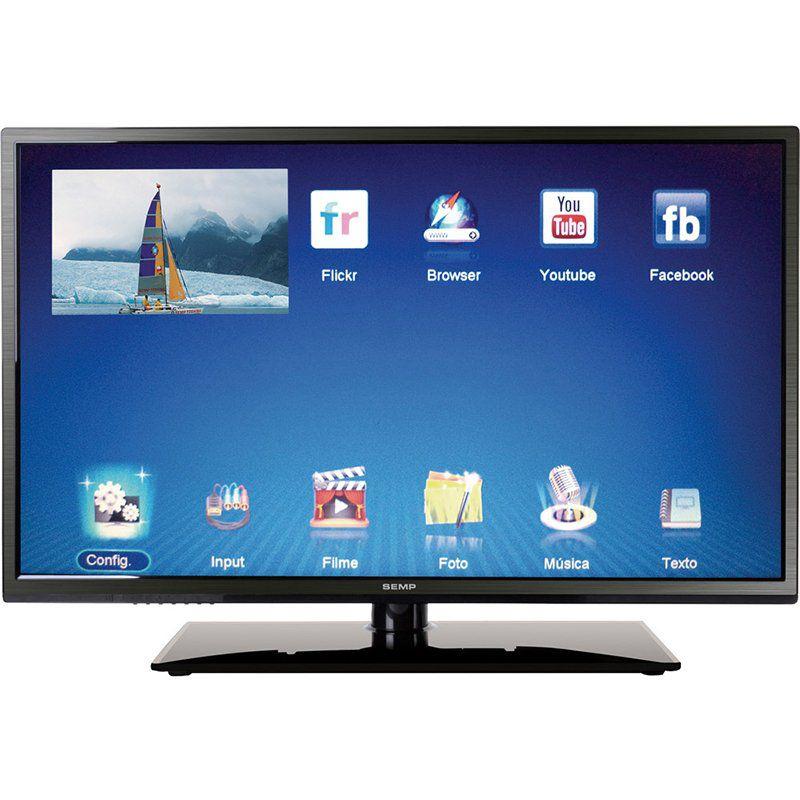 TV LED 40 Polegadas Semp Toshiba Full HD HDMI USB Dl4077