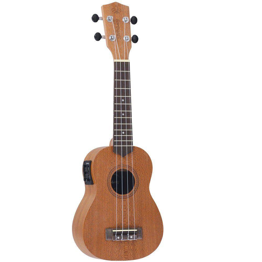Ukulele Elétrico Strinberg Soprano UK 06SE Mgs Fosco Afinador + Capa