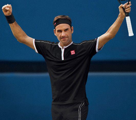UNIQLO Roger Federer Tênis Men's Polo Shirt 2019 US OPEN P ...