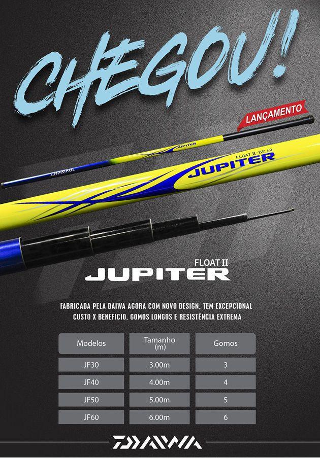 Vara Telescópica Daiwa Jupiter Float II JF60 6 Metros Vários Cores
