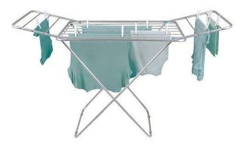 Varal De Chão Com Abas Retratil Slim Alumínio Mor Dobrável - Varal