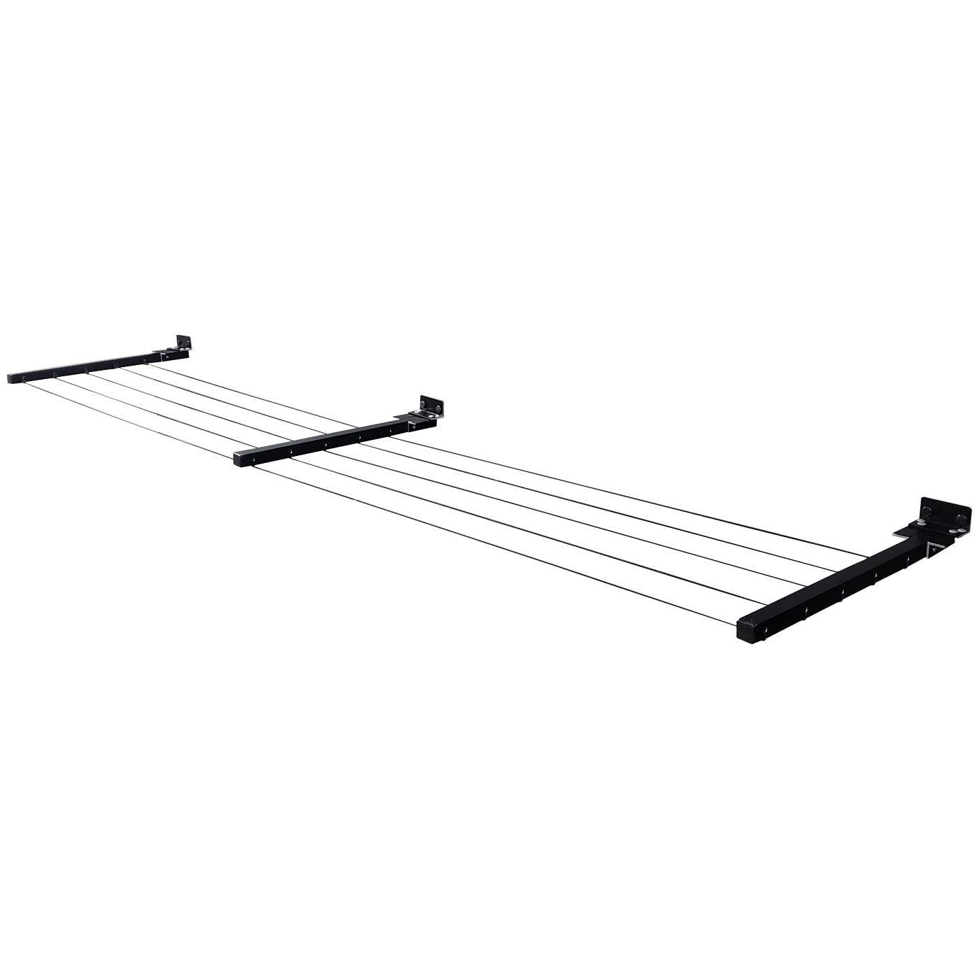 Varal de parede articulado aluminio 3 hastes 80 kg branco premier ...