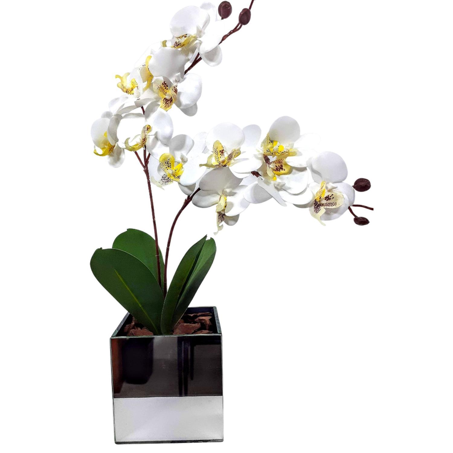 Vaso Decorativo De Flores Artificiais Brancas Orquideas 3d - BONITO DECORA  - Vasos para Plantas - Magazine Luiza
