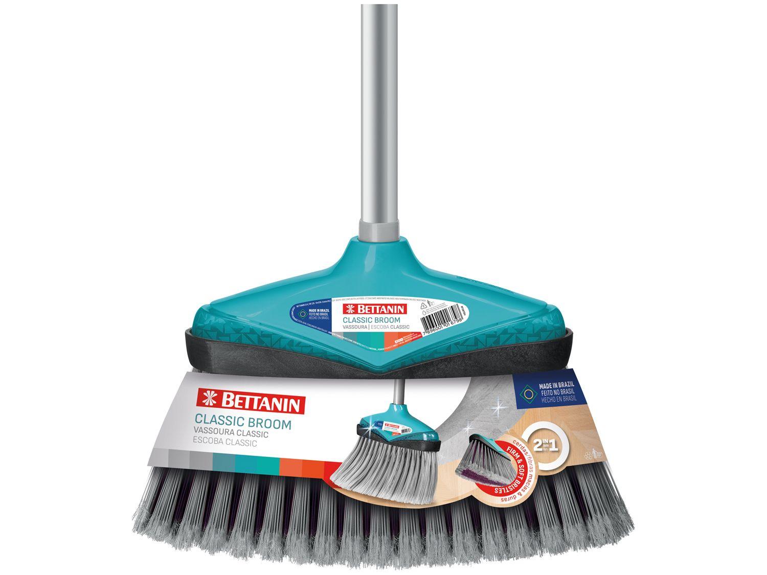 Vassoura Bettanin Noviça Classic Broom com Cabo