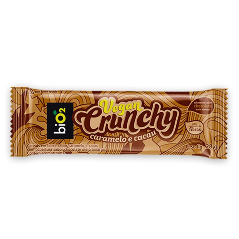 Vegan Crunchy Bar Caramelo e Cacau 28g biO2 - Barra de Proteína - Magazine  Luiza