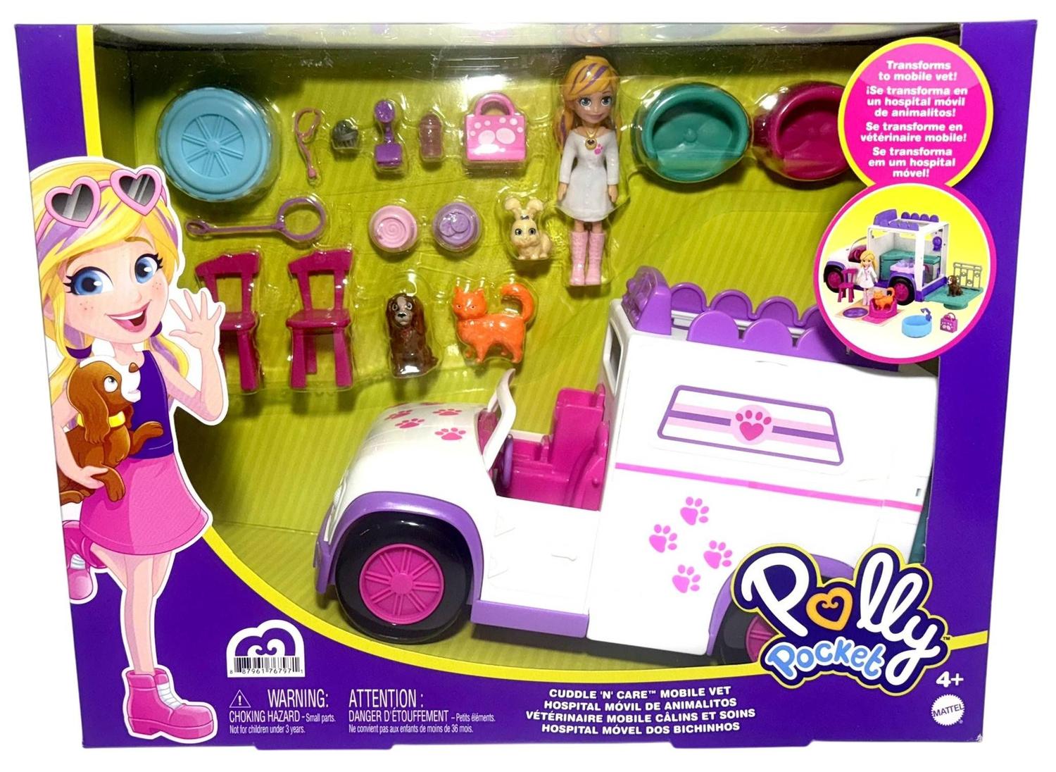 Vet Clinic Polly Pocket Playmobil Muñeca Polly Hospital Movil De