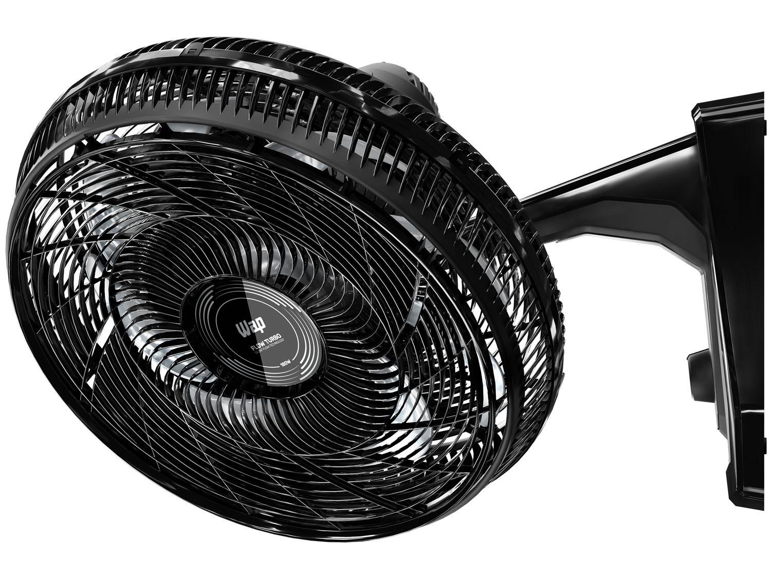 Ventilador 2 em 1 Wap Flow Turbo 50cm 8 Pás 3 Velocidades Preto e Cinza