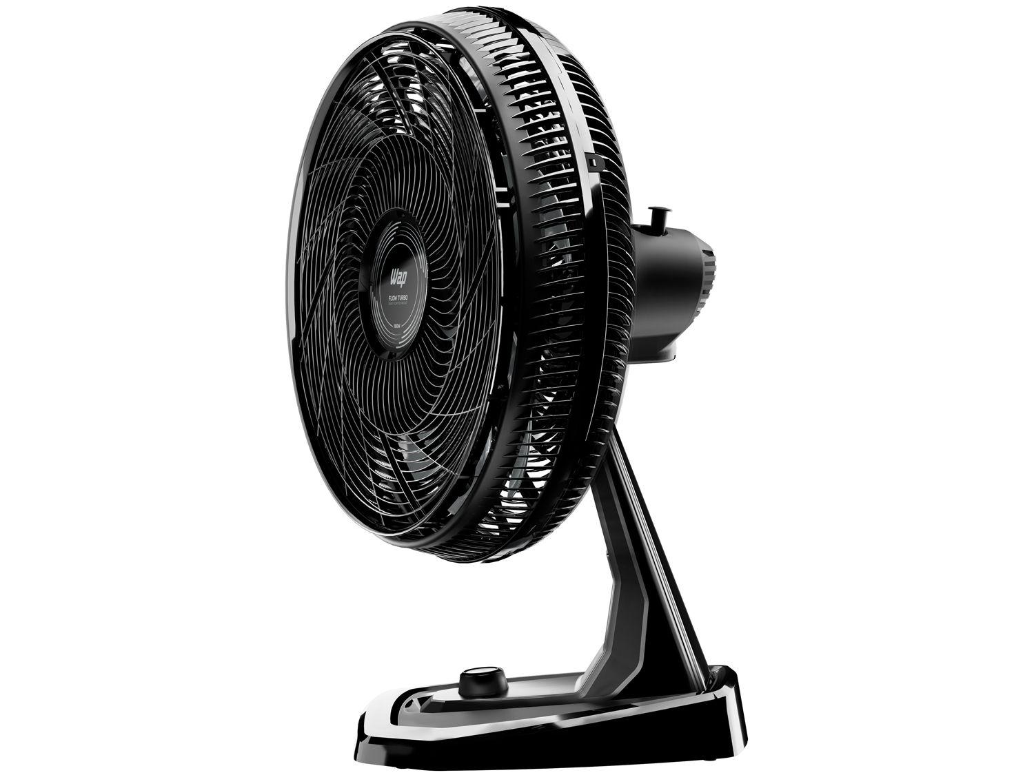 Ventilador 2 em 1 Wap Flow Turbo 50cm 8 Pás 3 Velocidades Preto e Cinza