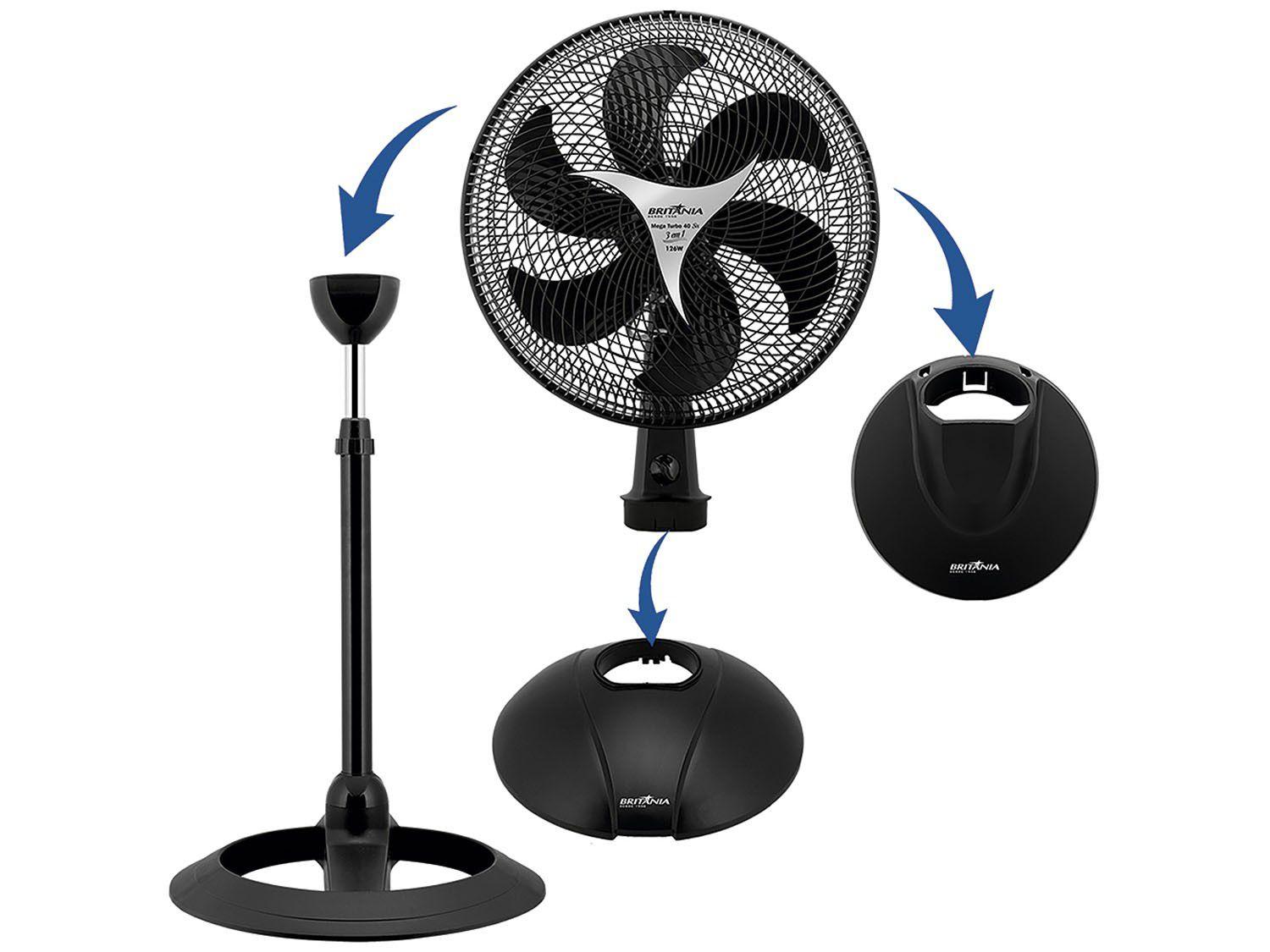 Ventilador de Coluna Britânia Mega Turbo 40 Six