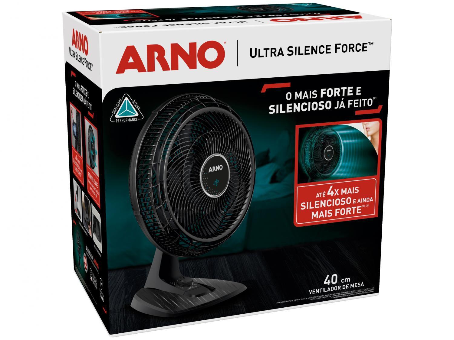 Ventilador de Mesa Arno Ultra Silence Force 40cm - 3 Velocidades ...