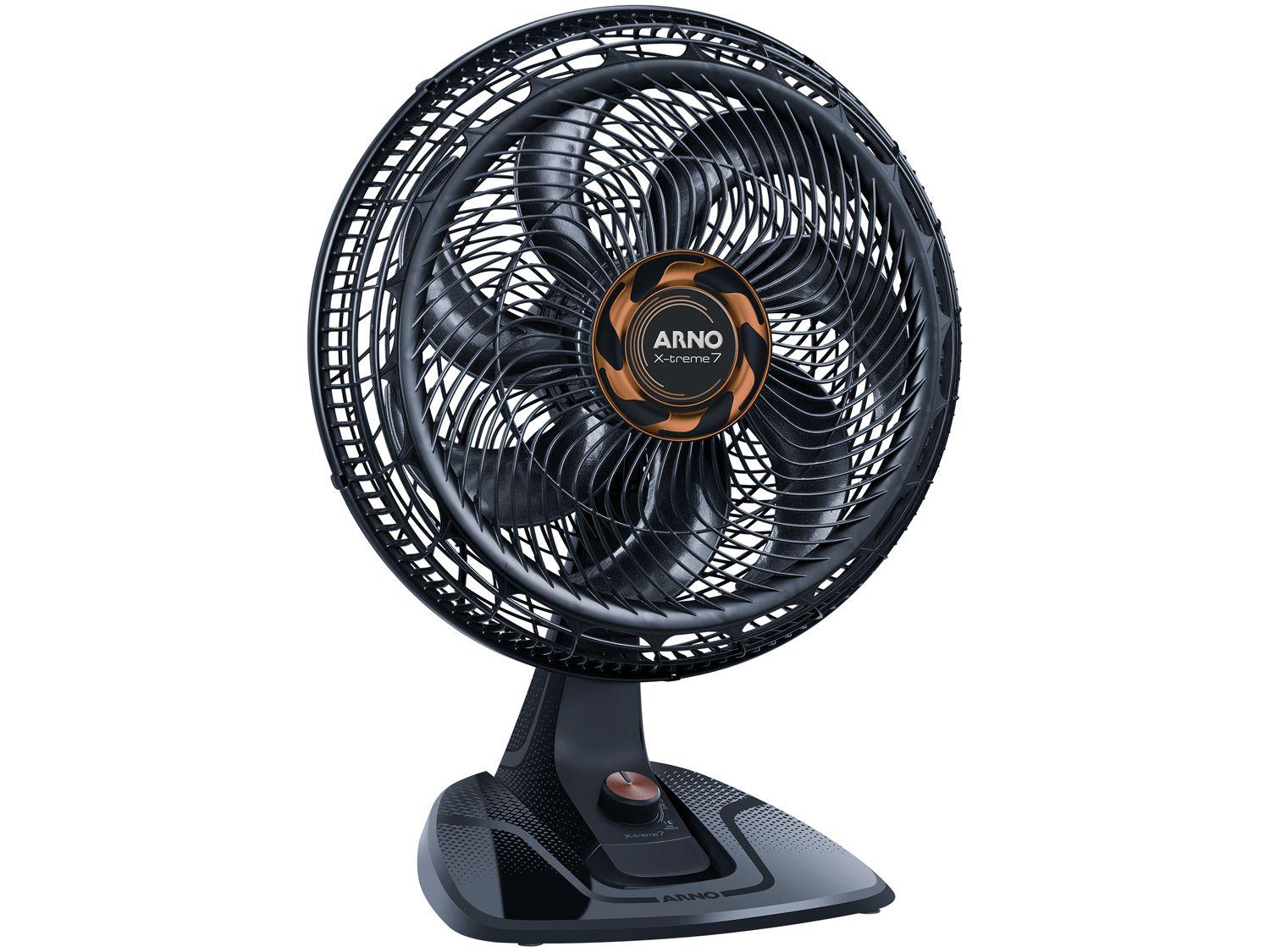 Ventilador de Mesa Arno X-Treme 7 40cm 7 Pás 3 Velocidades Cinza e Cobre