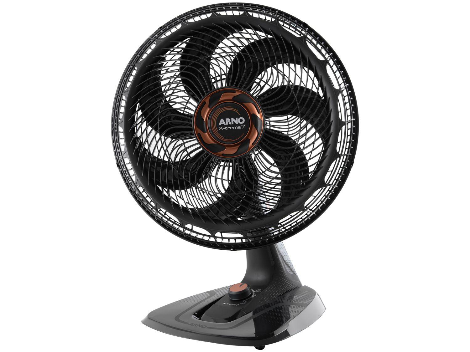 Ventilador de Mesa Arno X-Treme 7 40cm 7 Pás 3 Velocidades Cinza e Cobre
