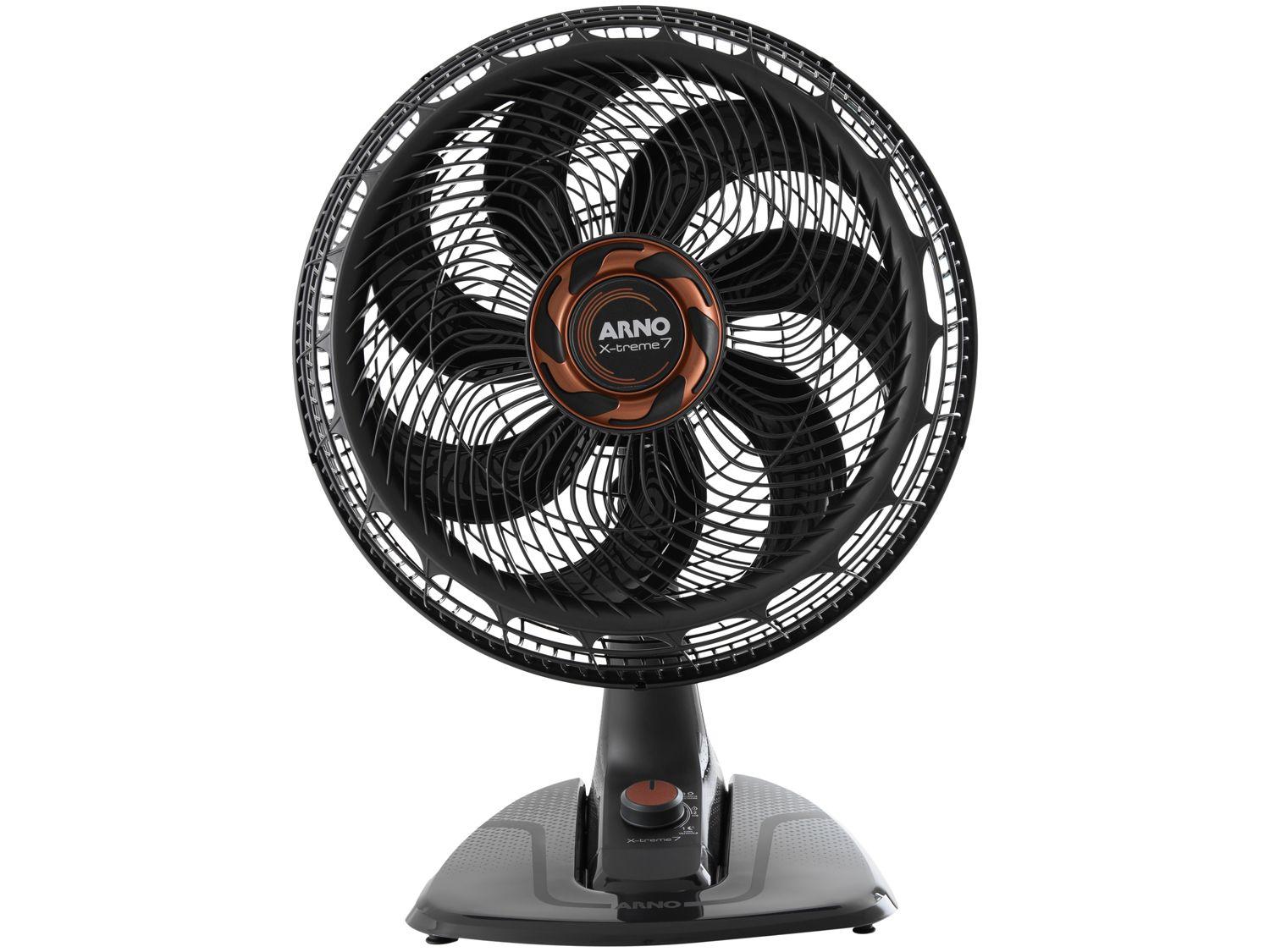Ventilador de Mesa Arno X-Treme 7 40cm 7 Pás 3 Velocidades Cinza e Cobre