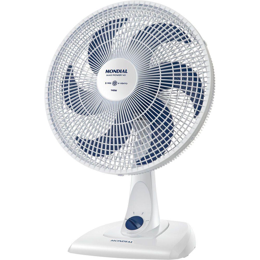 Ventilador De Mesa Mondial Maxi Power 40 Cm Branco - 127V - Ventilador ...