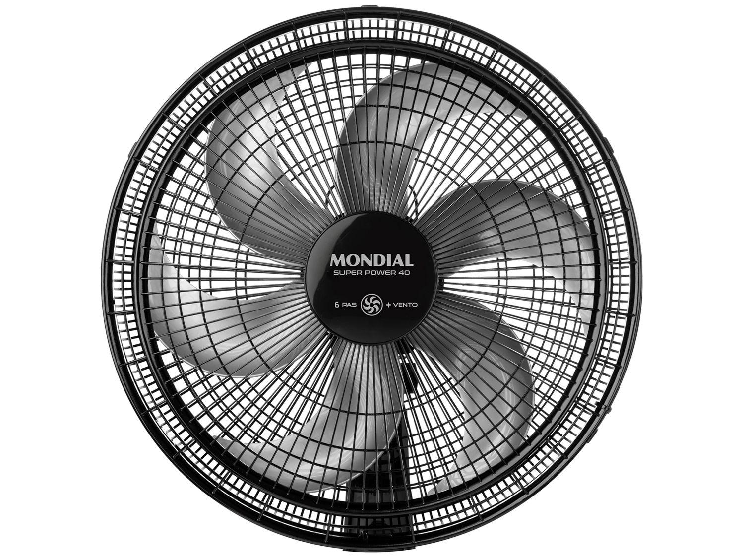 Ventilador Mondial Super Power 40cm 6 Pas 3 Velocidades 140W