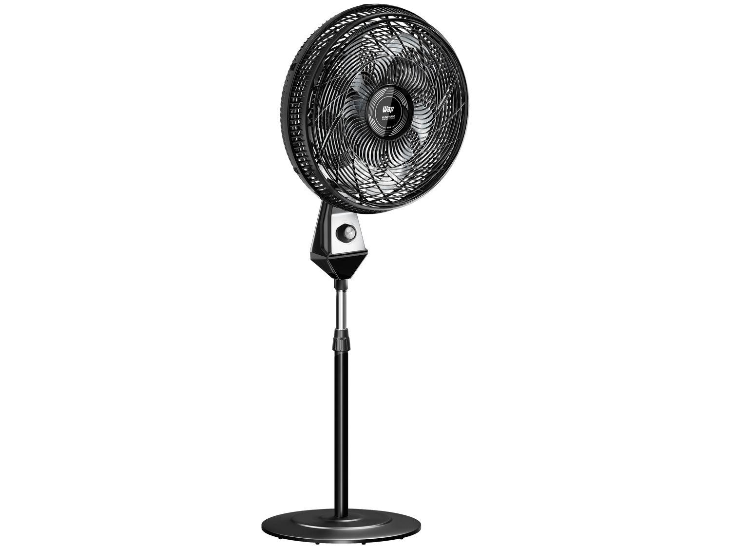 Ventilador Wap Flow Turbo 50cm 8 Pás 3 Velocidades Preto e Cinza
