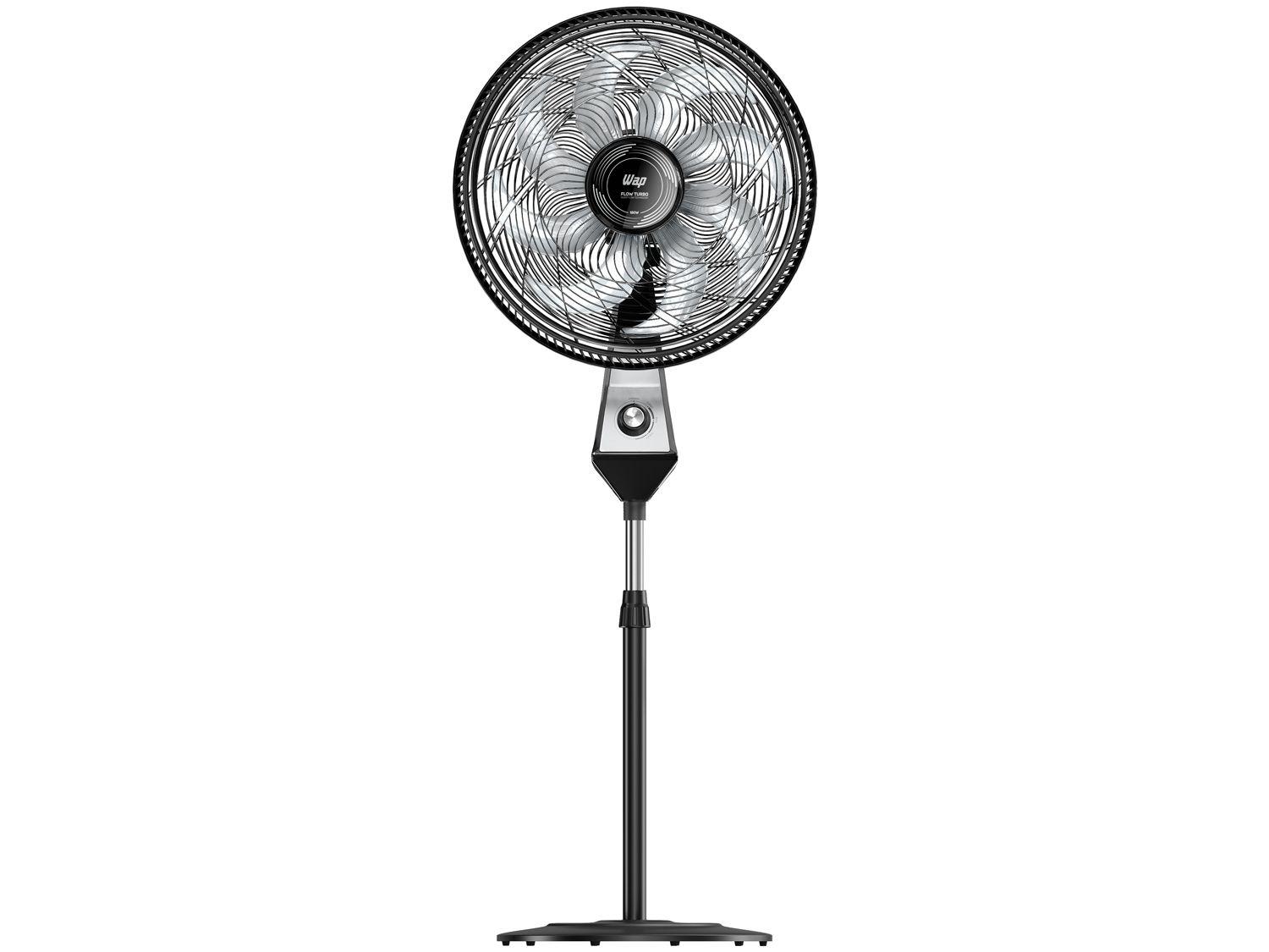 Ventilador Wap Flow Turbo 50cm 8 Pás 3 Velocidades Preto e Cinza