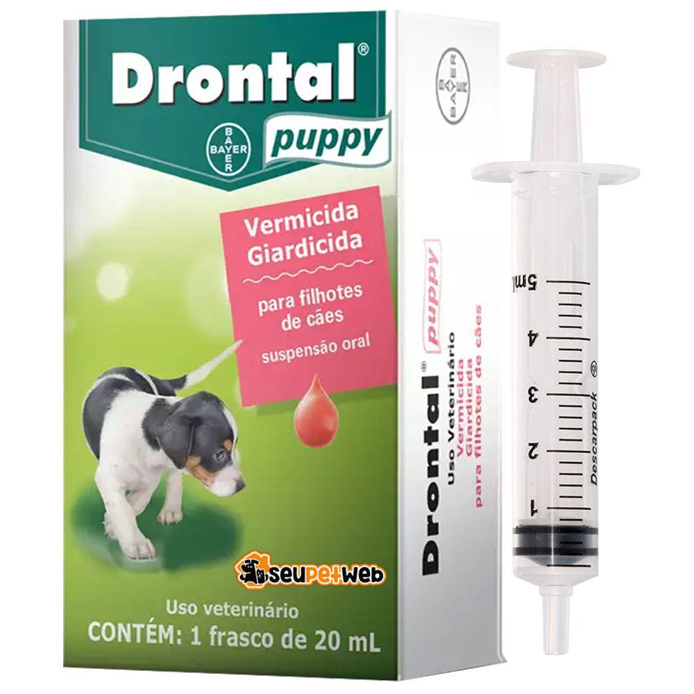 Vermífugo Drontal Puppy 20ml Giardicida Para Cães Filhotes - BAYER