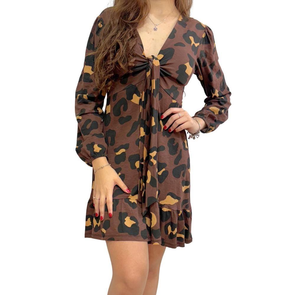 Animal Print Vestido Com Jaqueta E Bota Vestido Longo Looks Com