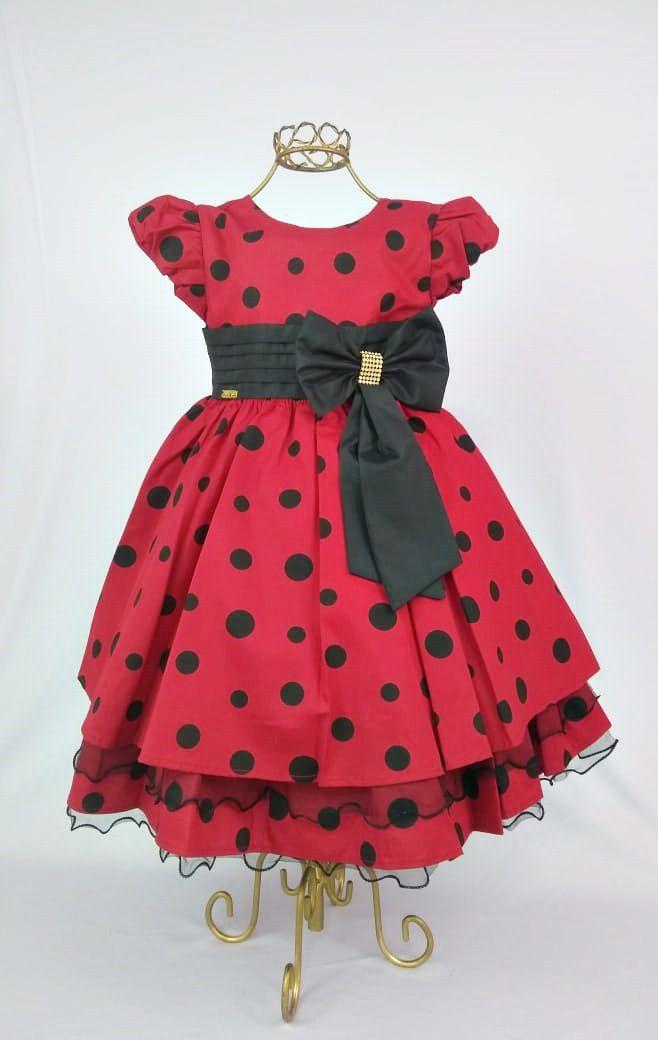 vestido ladybug luxo