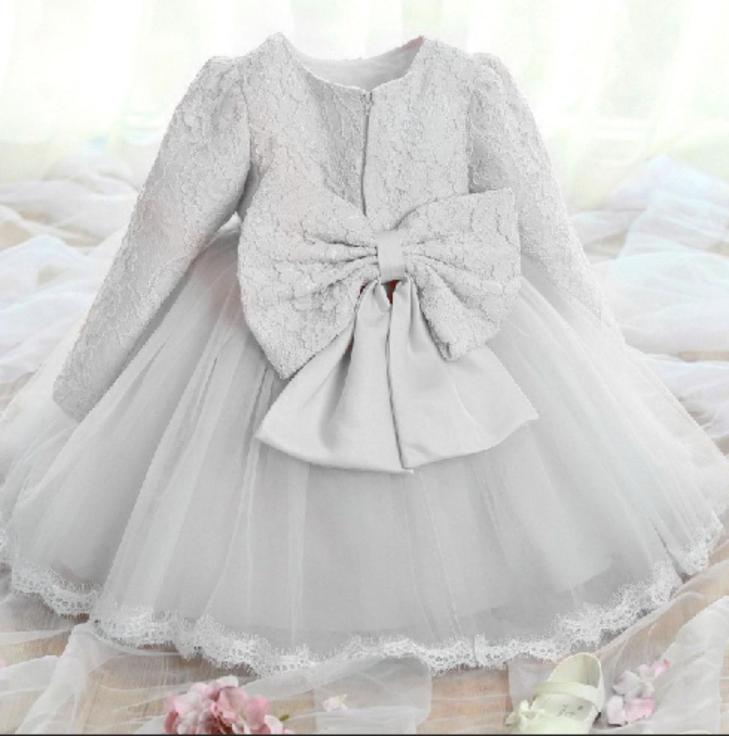 vestidos de batizado para 9 anos
