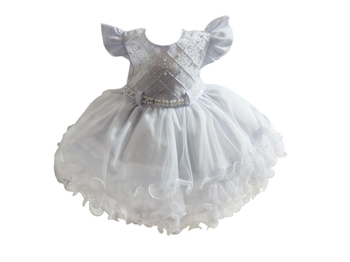 vestido bebe branco