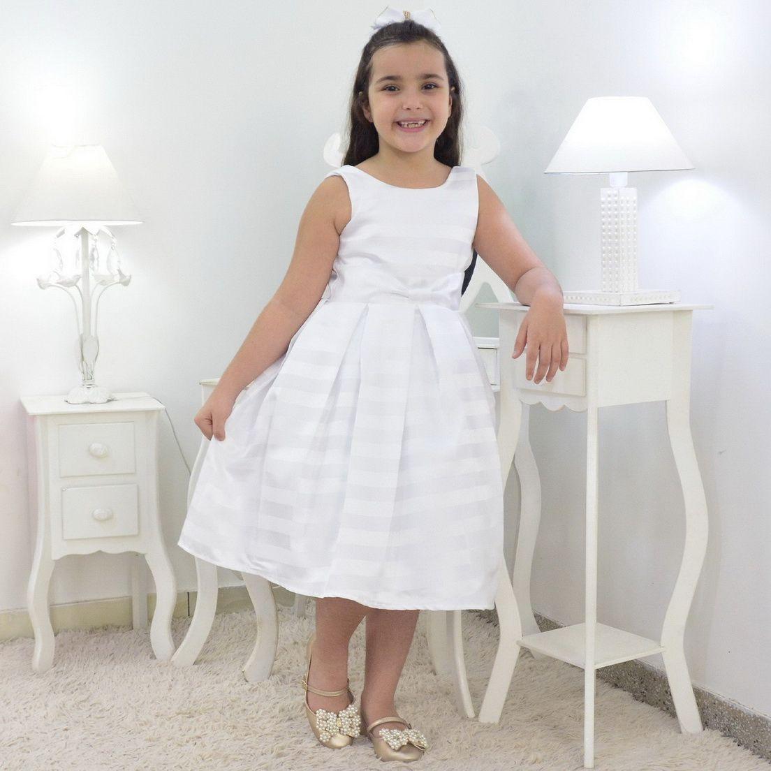 Vestido Branco Infantil - Batizado de Menina - Moderna Meninas - Roupas e  Acessórios para Batizado - Magazine Luiza