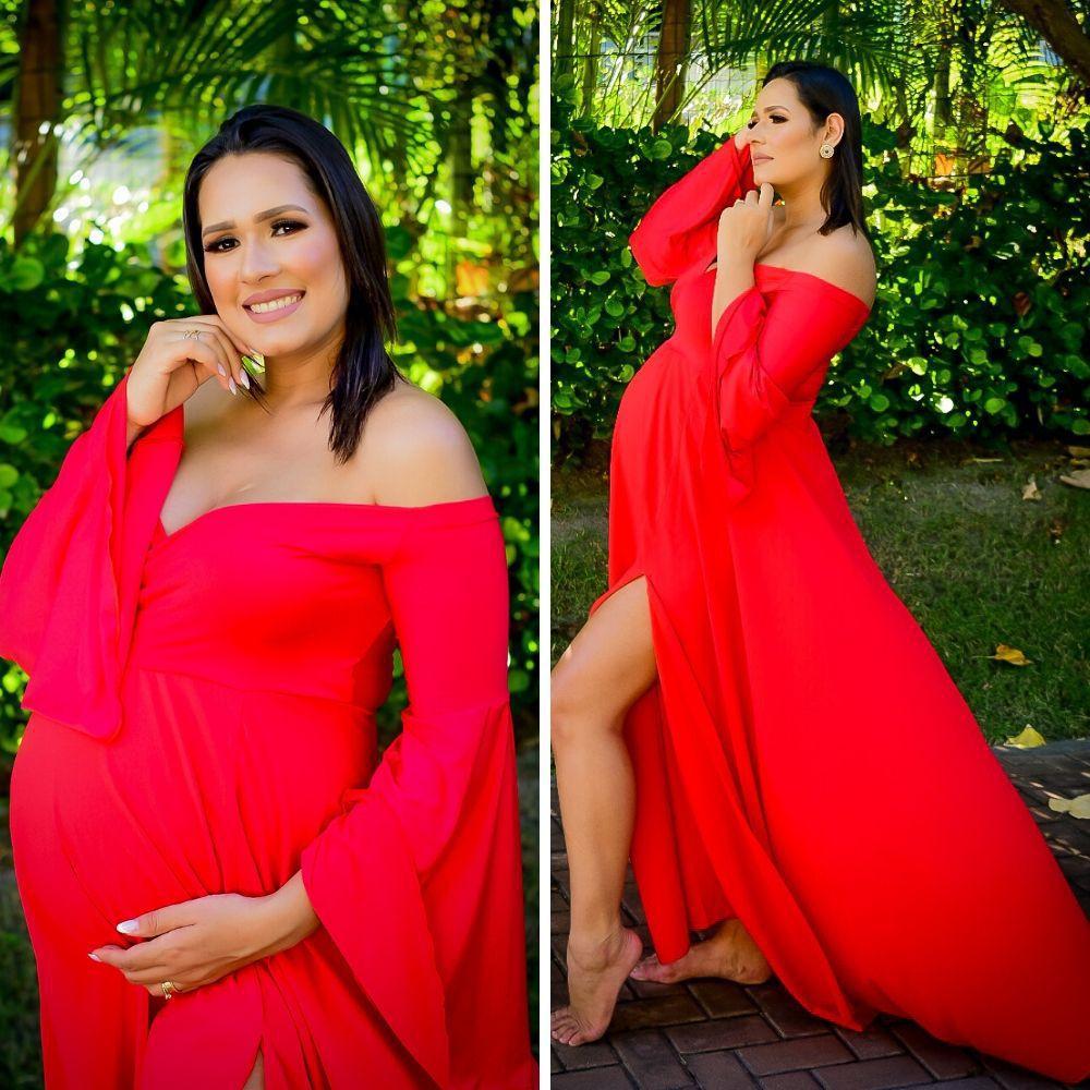 vestido com abertura nas pernas