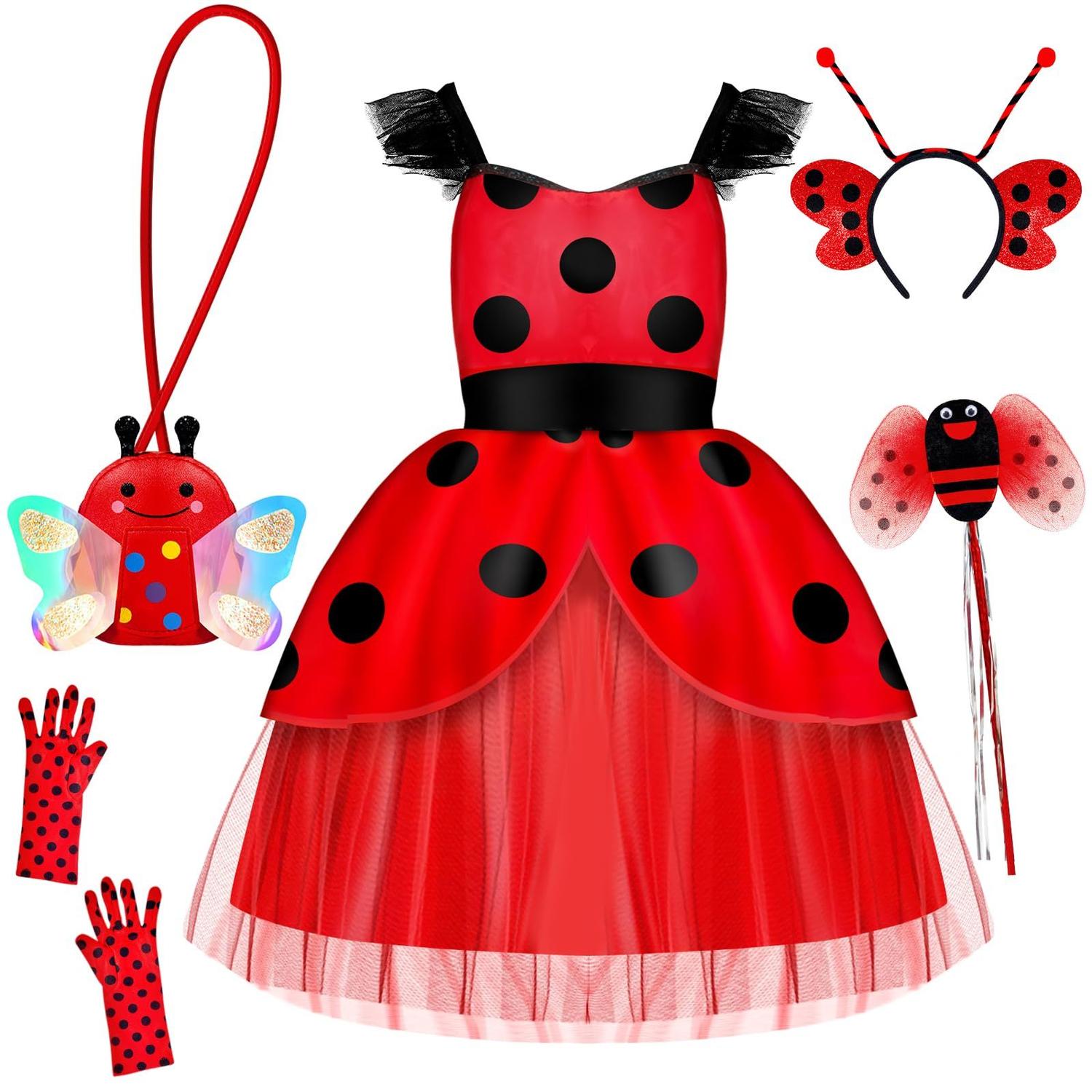 Vestir De MuÃ±ecas De Ladybug De Papel Vestido Costume INNOCHEER