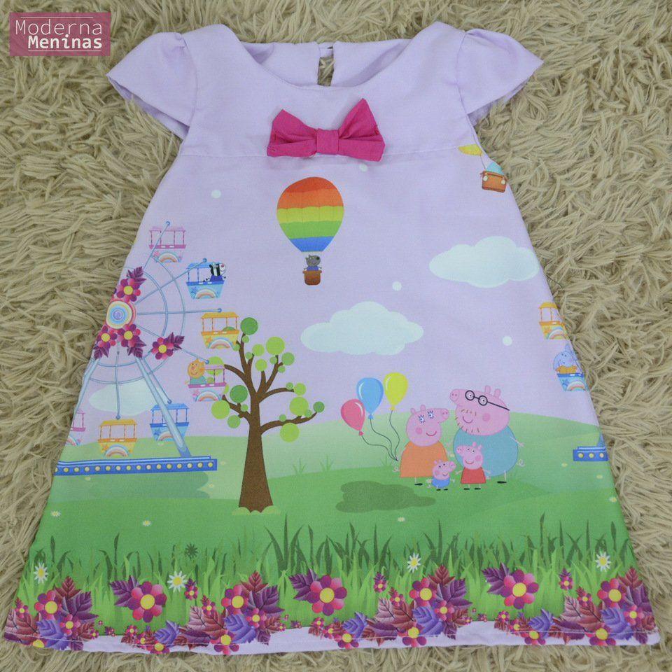 vestido tema peppa pig
