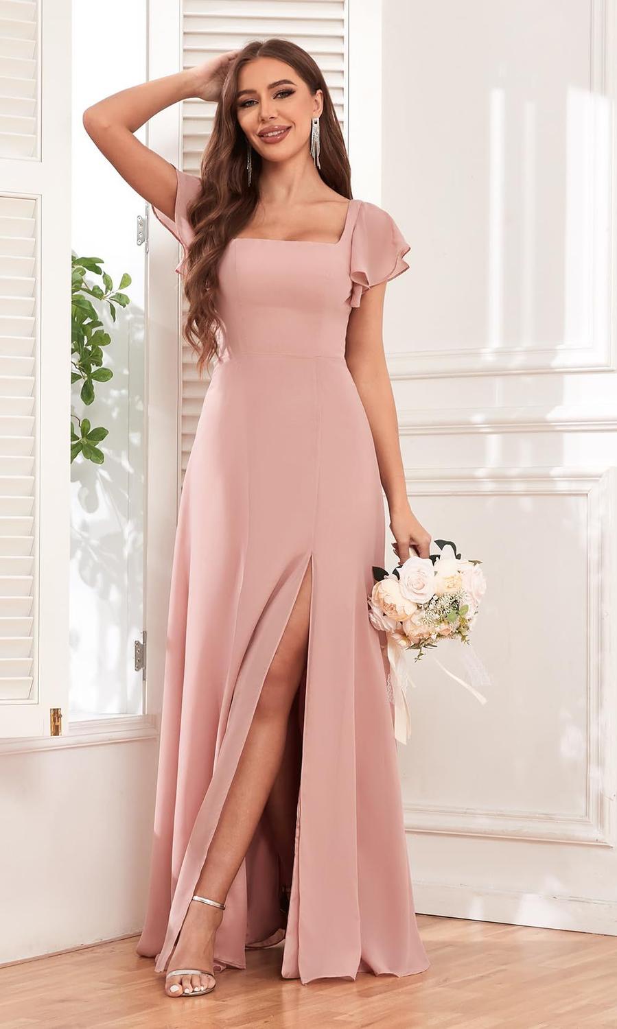 Honra Adulto Vestido De Dama De Honra Grande Curto Vestido De Dama