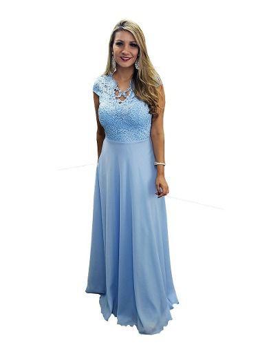 vestido de festa azul serenity comprar