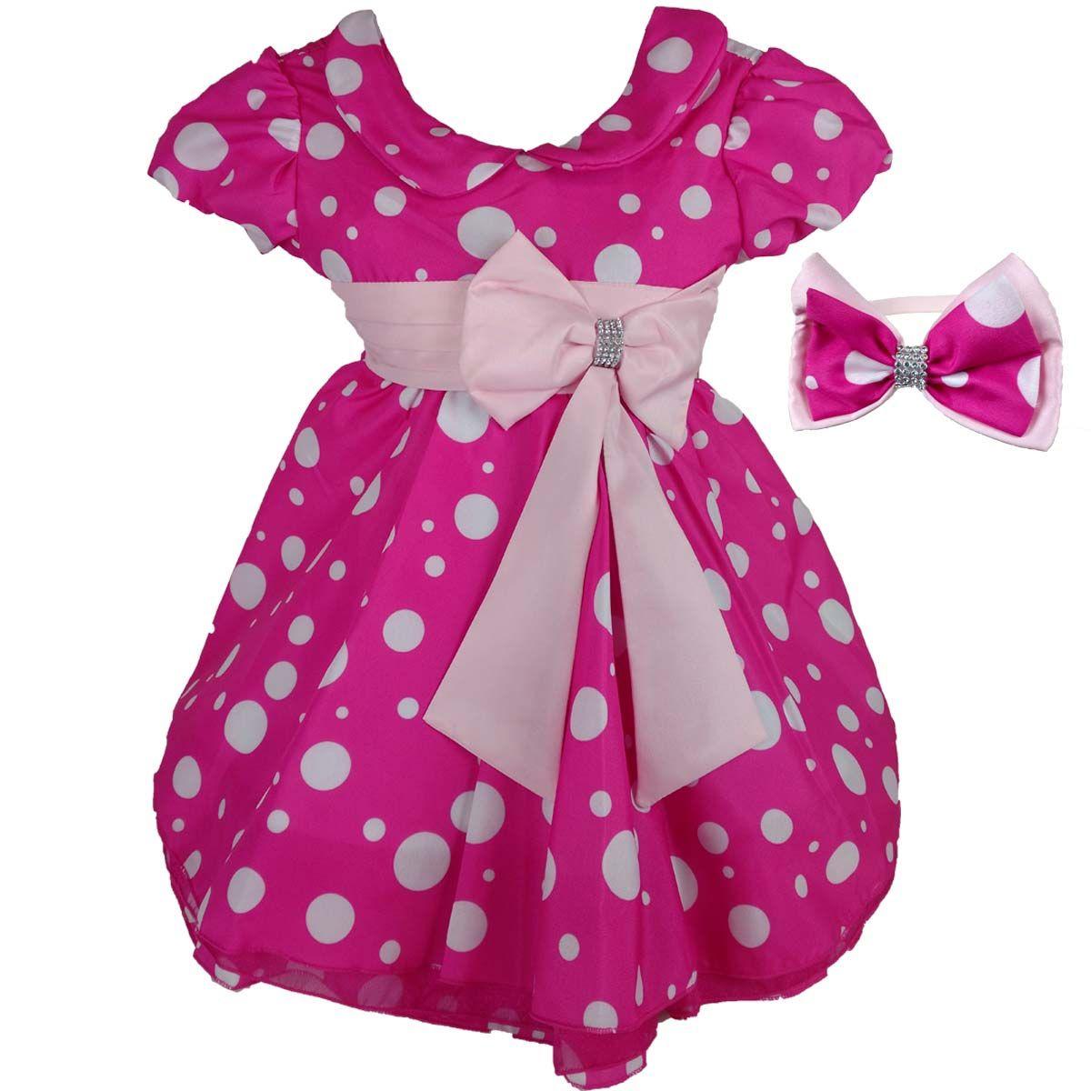 roupa festa minnie rosa