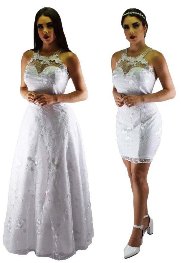 vestido justo e curto